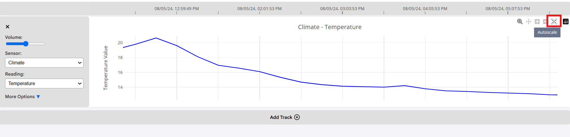 autoscale highlighted